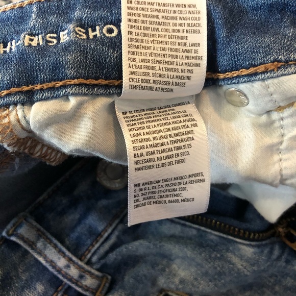 American Eagle Outfitters High Rise Shortie Super Stretch Size 0 - Picture 9 of 12